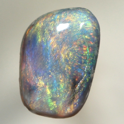 SOLID SEMI BLACK OPAL Bright red gold and orange gold